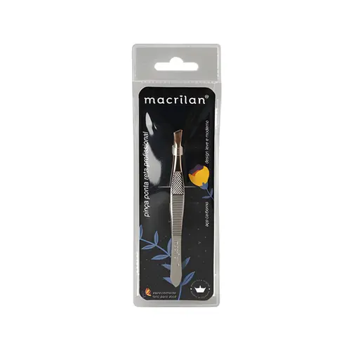PINÇA PROFISSIONAL COM PONTA DIAGONAL MACRILAN