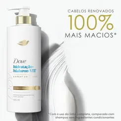 CONDICIONADOR DOVE HIDRATAÇÃO + HIALURON-VIT 600ML