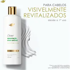 CONDICIONADOR DOVE UMECTAÇÃO COCO 370ML