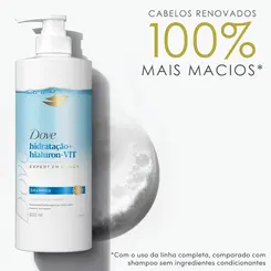 SHAMPOO DOVE HIDRATAÇÃO + HIALURON - VIT 600ML