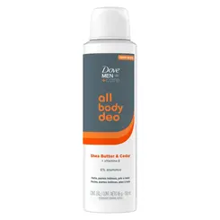 DESODORANTE CORPORAL AEROSOL DOVE MEN ALL BODY CARE SHEA BUTTER E CEDAR 150ML