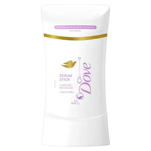 DESODORANTE DOVE STICK INVISIVEL RAINFOREST LILIES 45G