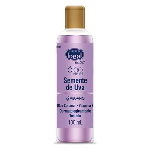 OLEO CORPORAL IDEAL DE SEMENTE DE UVA 100ML