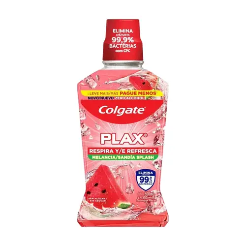 ENXAGUANTE BUCAL COLGATE PLAX MELANCIA 500ML