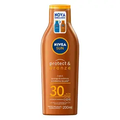 PROTETOR SOLAR NIVEA PROTECT E BRONZE FPS30 200ML