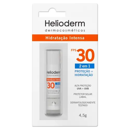 PROTETOR LABIAL HELIODERM FPS30 PROTEÇÃO + HIDRATAÇÃO