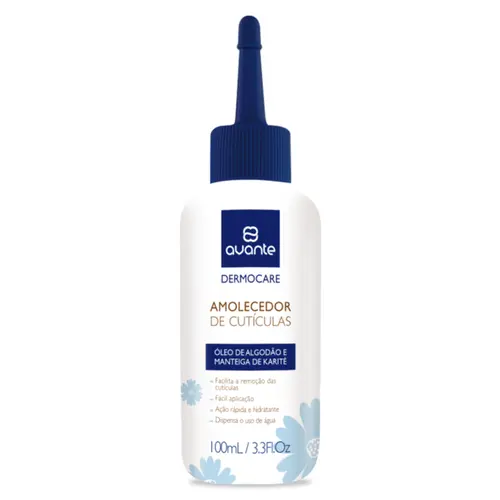 AMOLECEDOR DE CUTICULAS AVANTE OLEO DE ALGODÃO E MANTEIGA DE KARITÉ 100ML