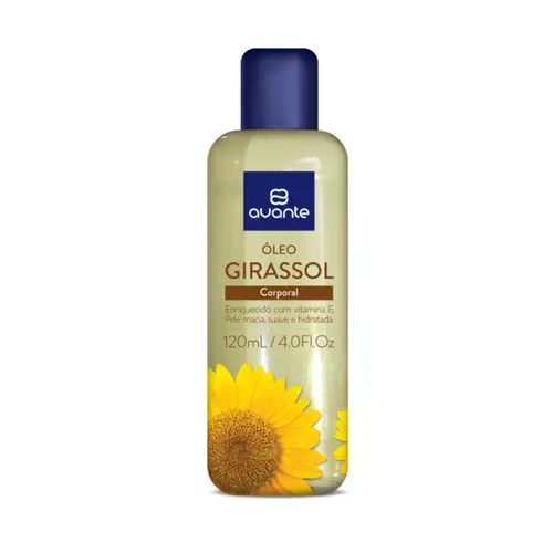 OLEO CORPORAL AVANTE DE GIRASSOL COM VITAMINA E 120ML