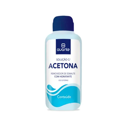 REMOVEDOR DE ESMALTE COM ACETONA AZUL AVANTE 500ML