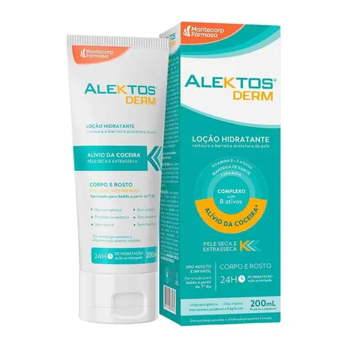 LOÇÃO HIDRATANTE ALEKTOS DERM CORPO E ROSTO 200ML