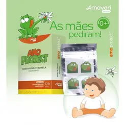 ADESIVO REPELENTE DE CITRONELA AMO PROTECT 8 UNIDADES