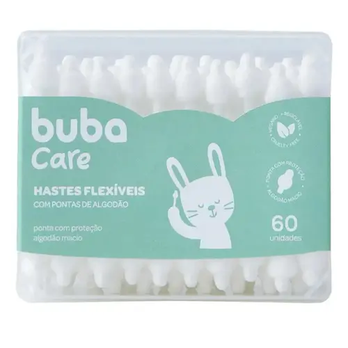 HASTES FLEXIVEIS BUBA CARE 60 UNIDADES