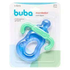 MORDEDOR COM AGUA BUBA - MAMADEIRA AZUL MASSAGEADOR DE GENGIVA