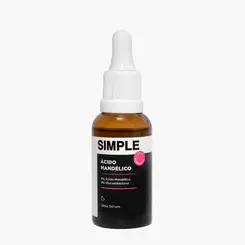 SERUM SIMPLE ACIDO MANDELICO - SUAVIZA MARCAS E ILUMINA A PELE 30ML