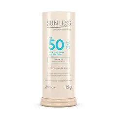 PROTETOR SOLAR EM STICK SUNLESS COM BASE COR BRONZE FPS50 12G