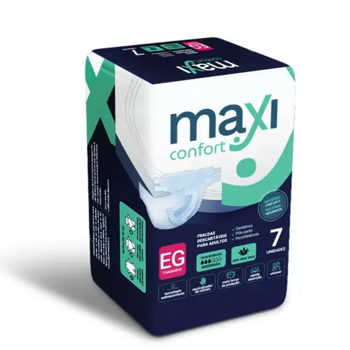 FRALDA MAXI CONFORT EG COM 7 UN