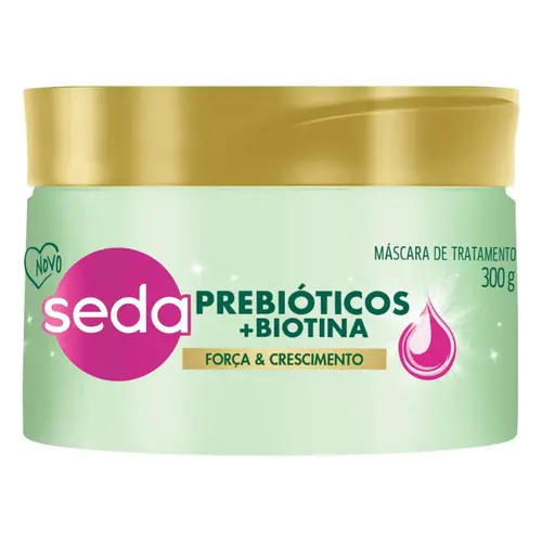 MASCARA DE TRATAMENTO SEDA PREBIOTICOS + BABOSA 300G