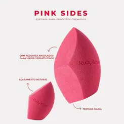 ESPONJA DE MAQUIAGEM PINK SIDES RUBY ROSE