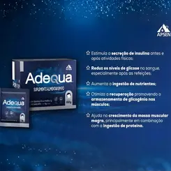 SUPLEMENTO ADEQUA 1000MG COM 30 SACHES - RECUPERAÇÃO MUSCULAR PÓS EXERCÍCIO