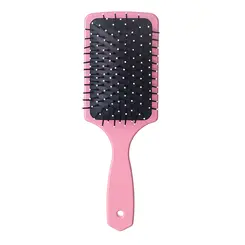 ESCOVA DE CABELO SANTA CLARA QUADRADA ESTAMPA ROSA