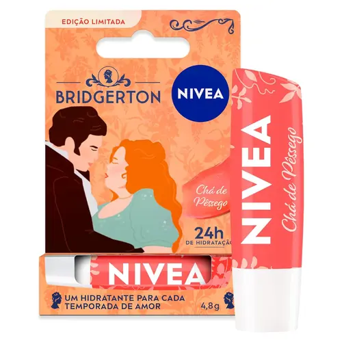 HIDRATANTE LABIAL NIVEA BRIDGERTON CHA DE PESSEGO 4,8G