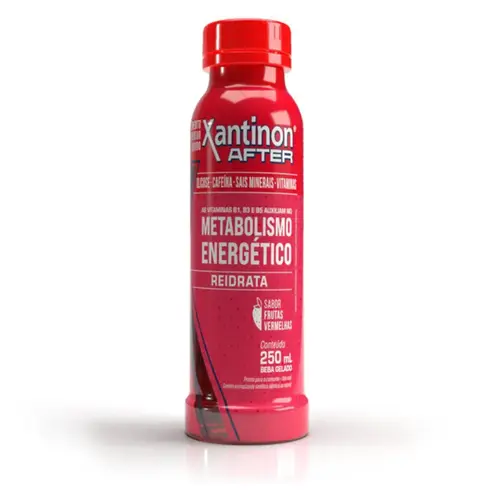 ISOTONICO XANTINON AFTER SABOR FRUTAS VERMELHAS 250ML