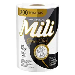 PAPEL TOALHA MILI GRAN CHEF 200 FOLHAS