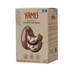 OVO DE PASCOA YAMO CHOCOCOLATE AO LEITE COM COOKIES - ZERO AÇÚCAR, ZERO GLÚTEN E ZERO LACTOSE 300G
