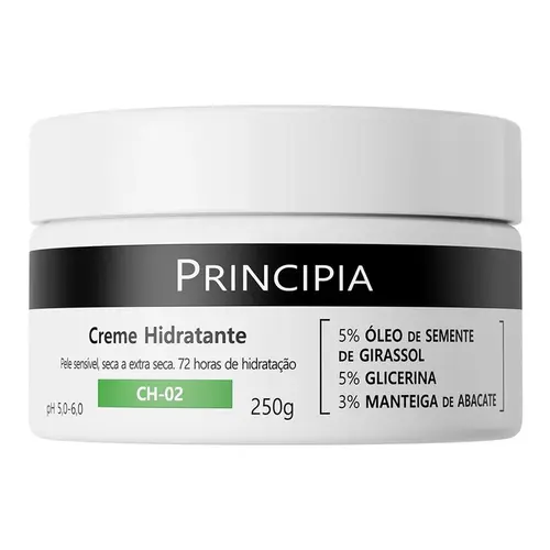 CREME HIDRATANTE PRINCIPIA CH-02 - HIDRATAÇÃO INTENSA E PROLONGADA 250G