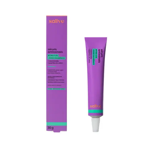 SALLVE SERUM FACIAL ANTISSINAIS RETINOL PURO 0,3% 30G