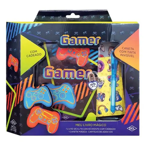 DIARIO MEU LIVRO MAGICO GAMERS DCL