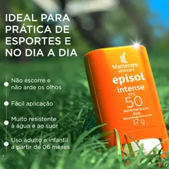 MANTECORP PROTETOR SOLAR FACIAL EPISOL INTENSE STICK FPS50 17G