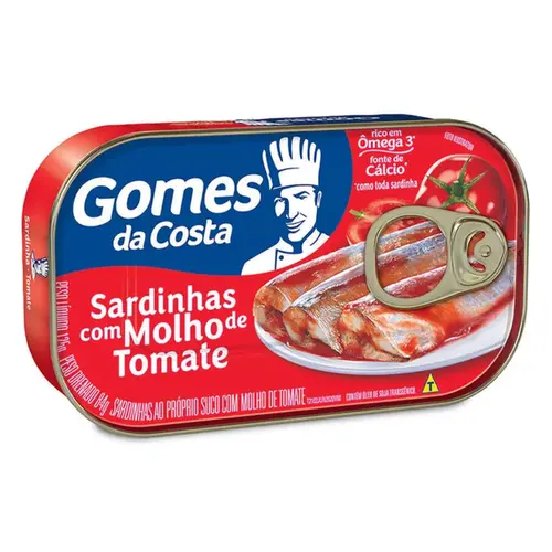 SARDINHA COM MOLHO DE TOMATE GOMES DA COSTA 125G
