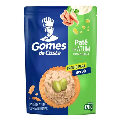 PATE DE ATUM COM AZEITONA GOMES DA COSTA 170G