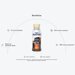 NUTREN PROTEIN 15G DE PROTEINA ZERO LACTOSE SABOR CHOCOLATE 260ML