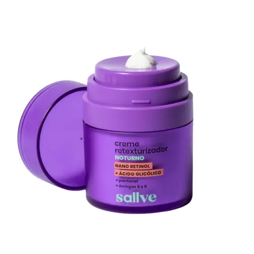 SALLVE CREME FACIAL RETEXTURIZADOR NOTURNO 30G
