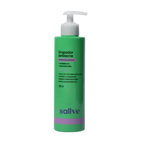 SALLVE LIMPADOR FACIAL ANTIACNE 300ML