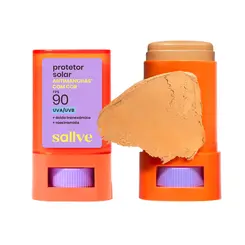 SALLVE PROTETOR SOLAR FACIAL EM BASTÃO COR 4 FPS90 15G
