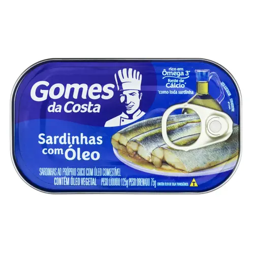 SARDINHA COM OLEO GOMES DA COSTA 125G