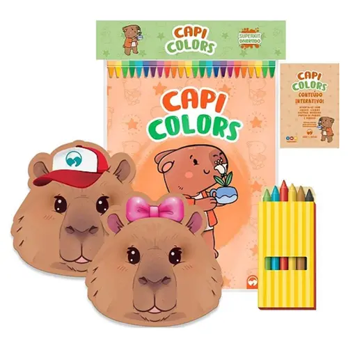 LIVRO INFANTIL KIT CAPIVARAS COM GIZ VALE DAS LETRAS