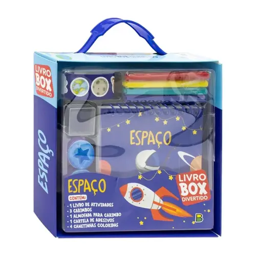 LIVRO DE ATIVIDADES BOX DIVERTIDO ESPAÇO COM 10 PEÇAS TODOLIVRO