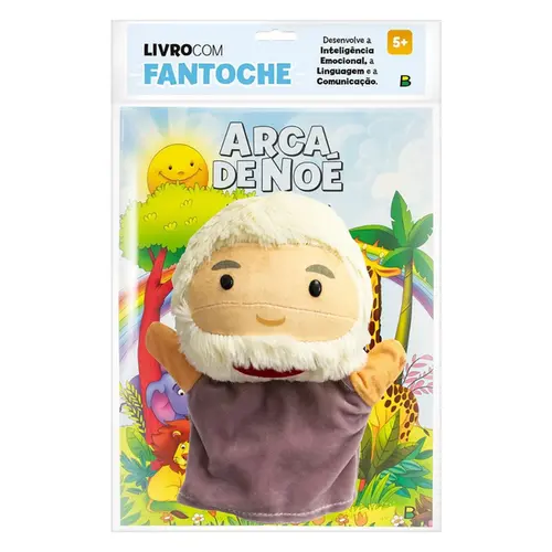LIVRO BRINQUEDO FANTOCHE ARCA DE NOE TODOLIVRO