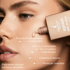 MANTECORP PROTETOR SOLAR FACIAL EPISOL SEC ACQUA COR MEDIO FPS60 40ML