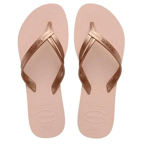 CHINELO HAVAIANAS ELEGANCE ROSE GOLD TAM 33/34