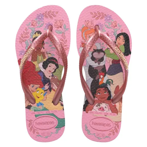 CHINELO HAVAIANAS KIDS SLIM PRINCESS ROSA TAM 29/30