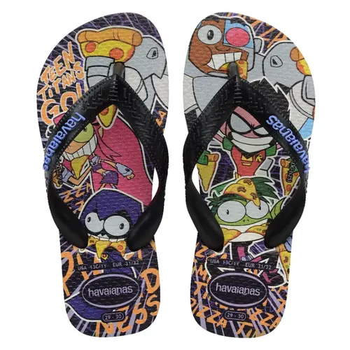 CHINELO HAVAIANAS KIDS TOP WARNER PRETO TAM 27/28