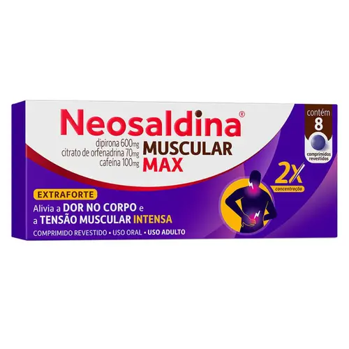 NEOSALDINA MUSCULAR MAX COM 8 COMPRIMIDOS