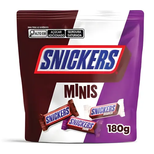CHOCOLATE SNICKERS MINI VARIEDADES 180G