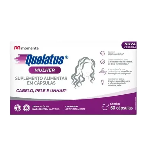 QUELATUS SUPLEMENTO MULHER COM 60 CAPSULAS