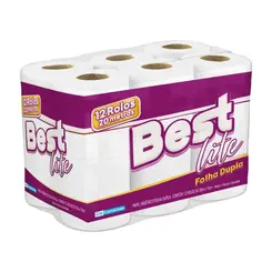 PAPEL HIGIENICO BEST LITE 20M FOLHA DUPLA COM 12 UNIDADES